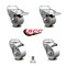 Service Caster 3 Inch Semi Steel Swivel Bolt Hole Caster Set with 2 Total Lock Brake SCC SCC-BHTTL20S315-SSR-2-S-2 - alternate 4